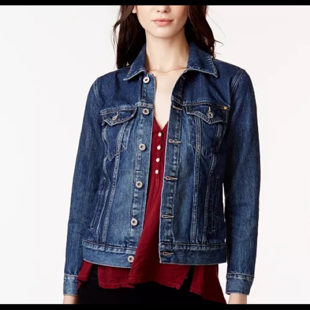 Lucky Brand Cotton Pixie Denim Jacket - image 1